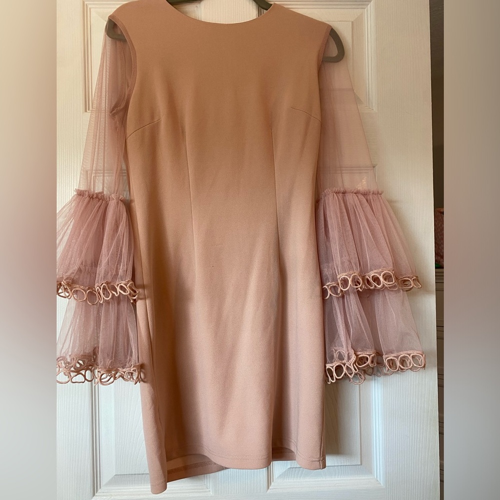 Mauve longe sleeve dress. Size medium. Worn once.